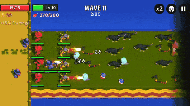 Village of Heroes Roguelike TD strategy game